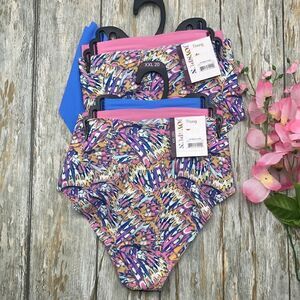 Women's No Show Thong Panties Underwear 2, 3-Packs Size XXL